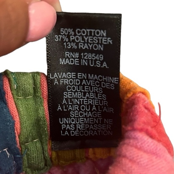 Aviator Nation Classic 5 Stripe Cotton Blend French Terry Sweatpants, Size L - Picture 5 of 5